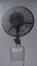 wall misting fan